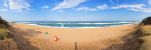 Umhlanga Beach in the afternoon